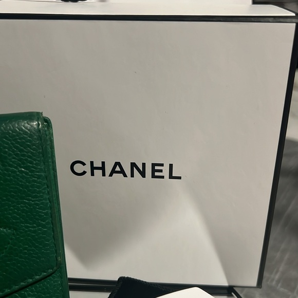 AUTHENTIC CHANEL CAVAIR COMPACT BIFOLD WALLET BUNDLE - Picture 5 of 16